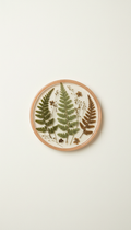 Pressed Fern Resin Coaster