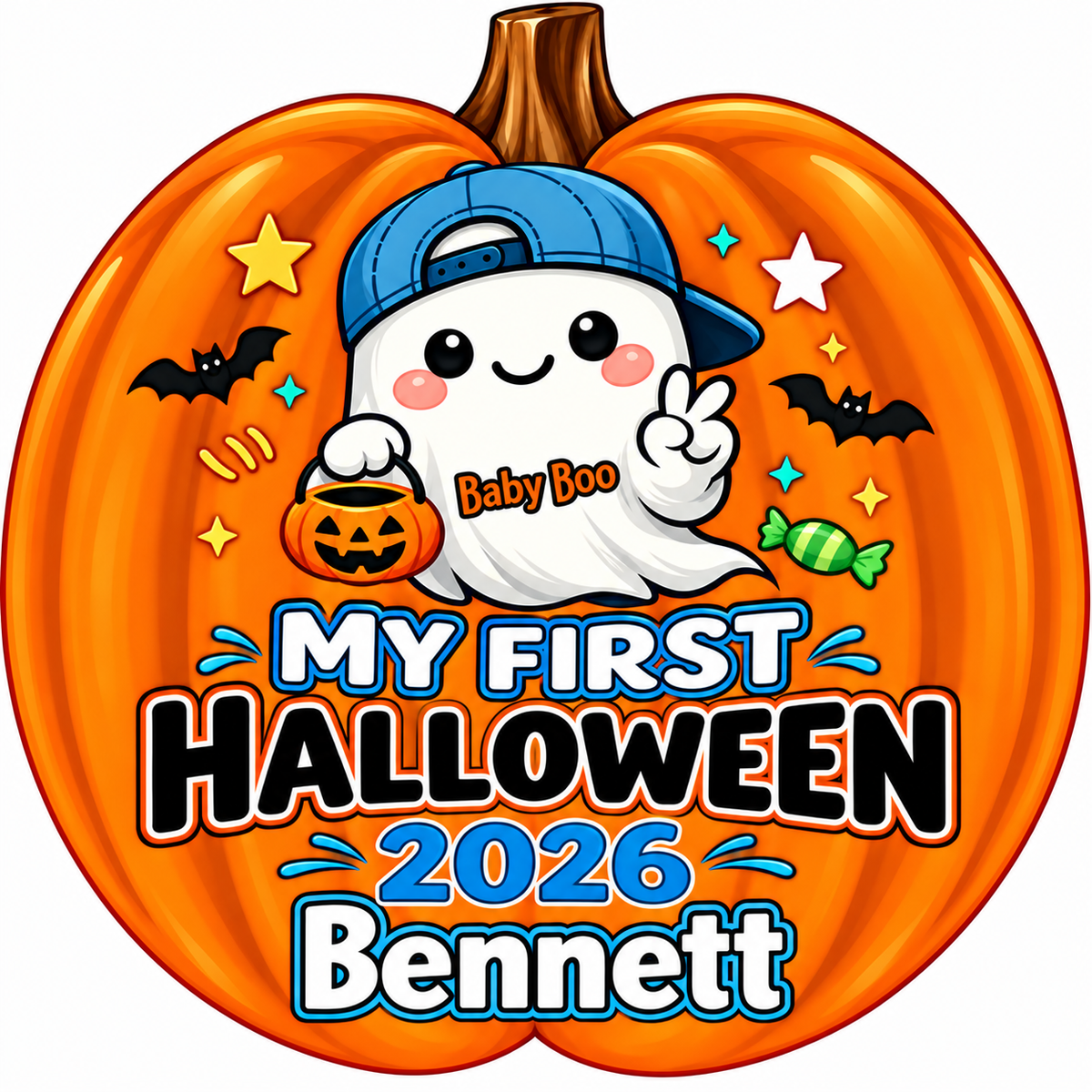 Super-cute Halloween Ghost Family